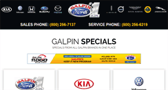 Desktop Screenshot of galpinspecials.com