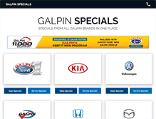 Tablet Screenshot of galpinspecials.com
